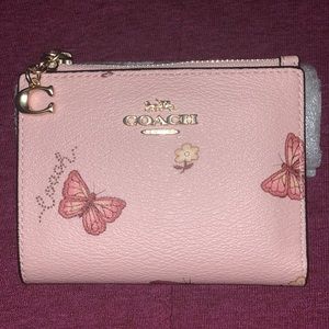 Coach mini wallet! New butterfly blossom edition.